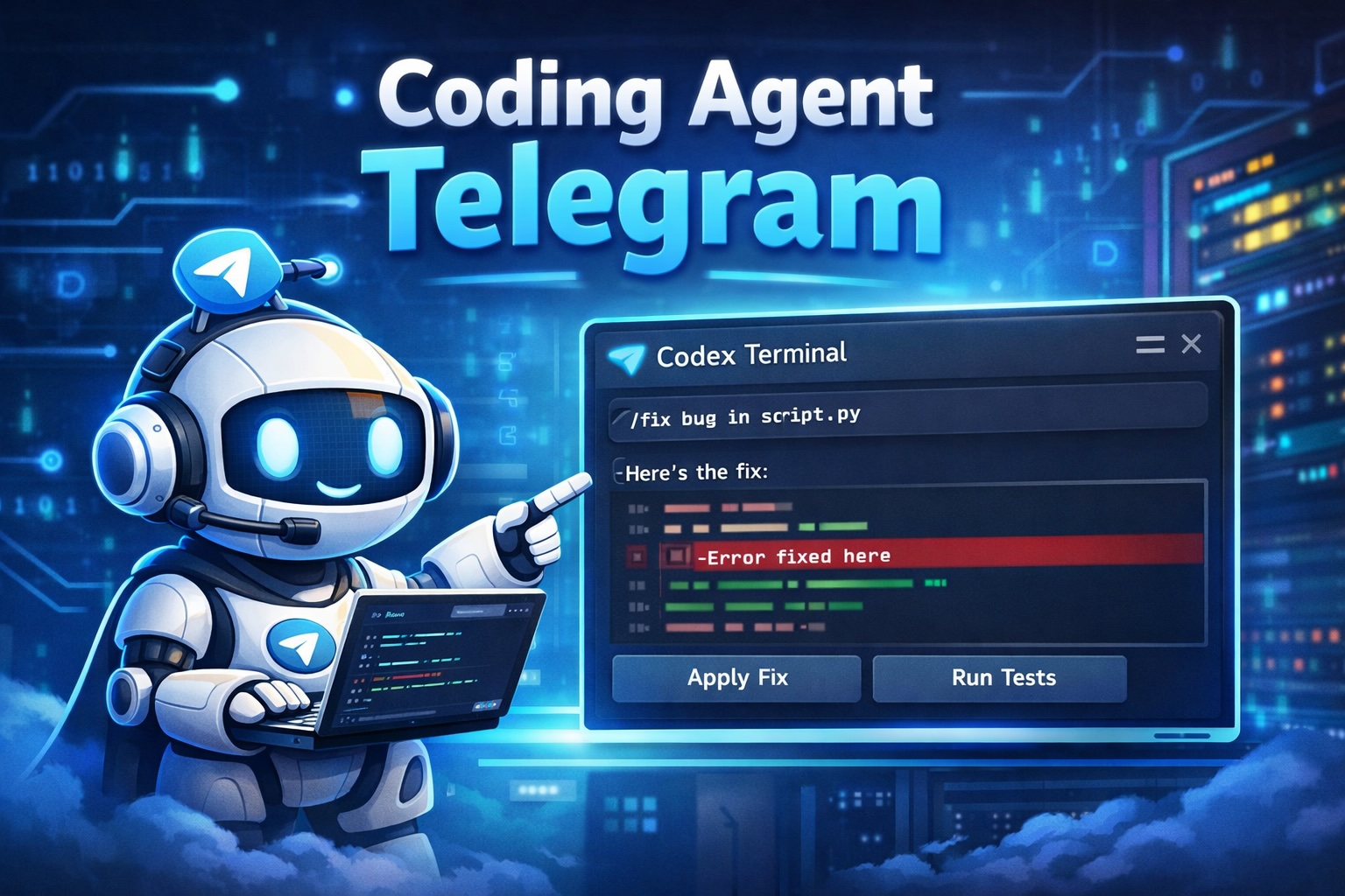 Coding Agent Telegram — control coding agents from Telegram
